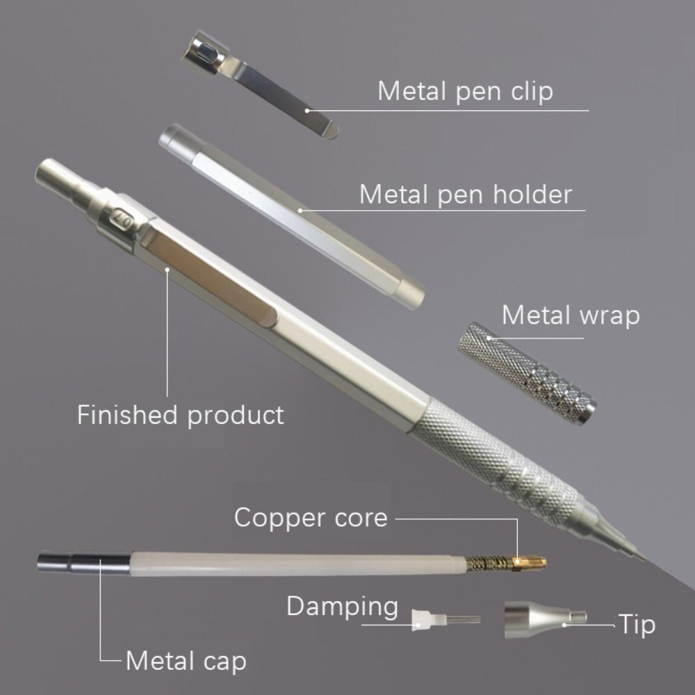 Mechanical Pencil 0.3 - Kreatywny metalowy ołówek mechaniczny, artykuły papiernicze,