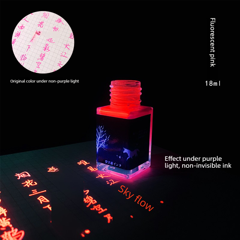 Fountain Pen Bottled Ink - JINCHEN 18ml Kolorowy Fluorescencyjny Tusz do