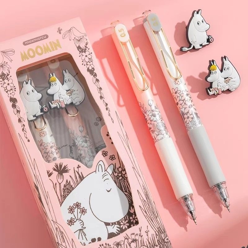 Correction Pen Fine - Urocze długopisy żelowe Moomin z wysuwanym