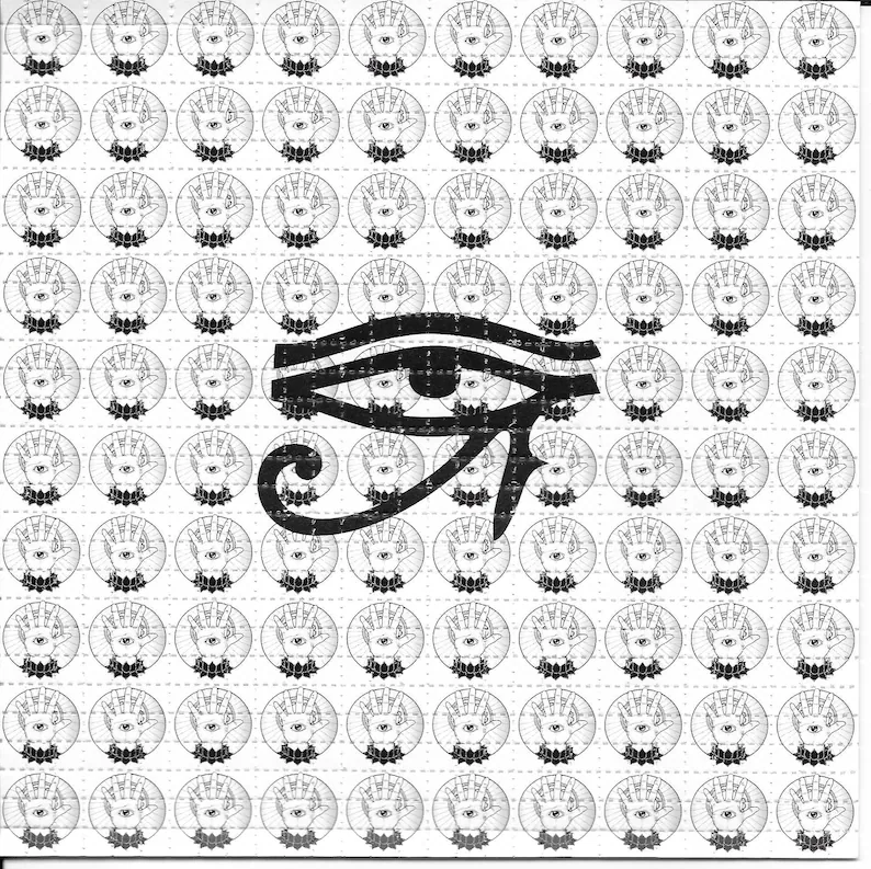 Ink Blotter Paper - Oko Prowidencji Psychodeliczny LSD Bez Kwasu
