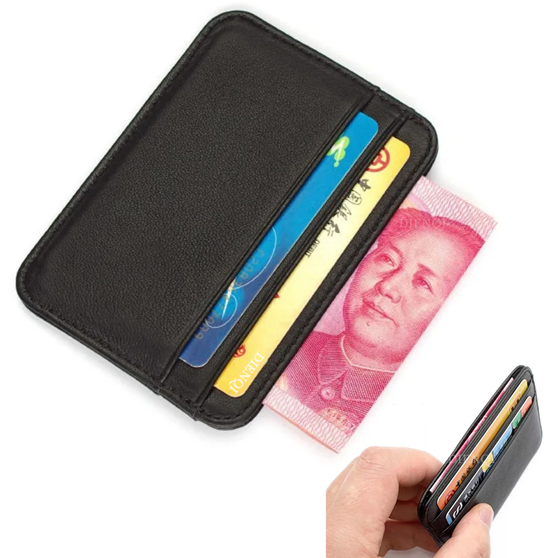 Index Card Holder - Portfel na wizytówki z prawdziwej skóry