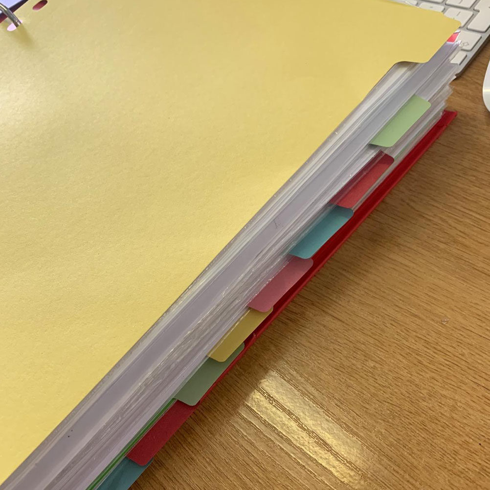 Tab Divider A4 - 12 szt. przekładek indeksujących A4 z