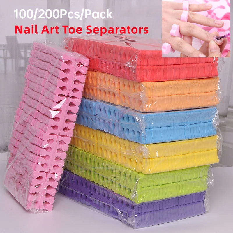 Gel Refill Pack - 100,200 sztuk/paczka Nail Art Toe Separatory