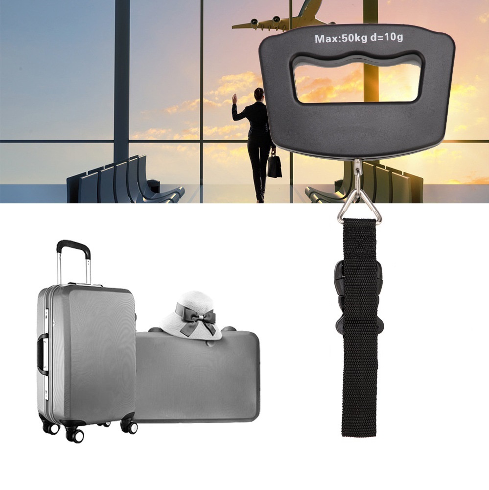 Tape Dispenser Weighted - Przenośna cyfrowa waga wisząca LCD Walizka