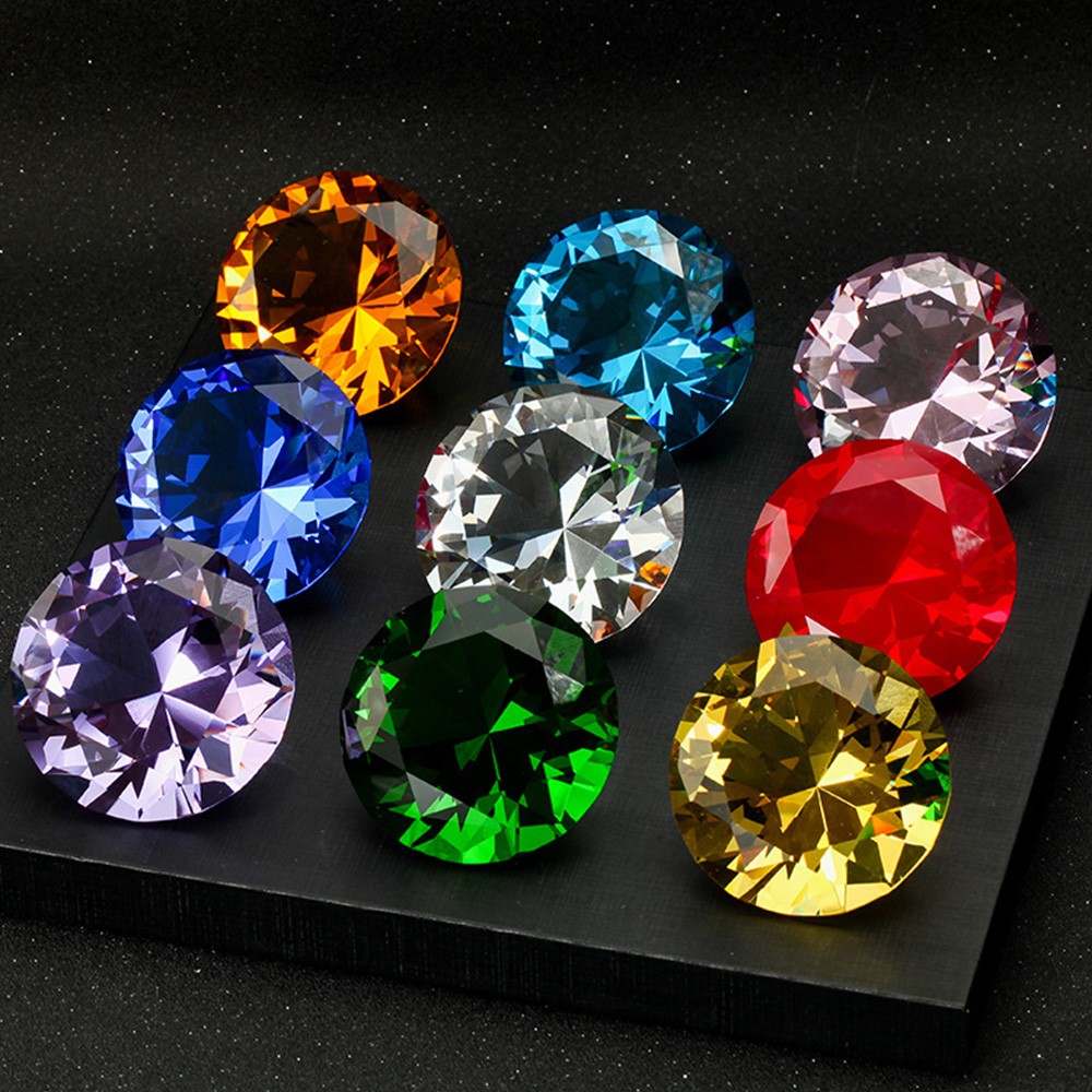 Paper Weight Crystal - 10 kolorów kryształowego diamentu w kształcie