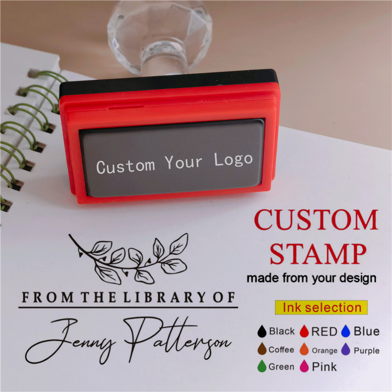 Rubber Date Stamp - Personalizowany stempel samonaklejający z logo, stempel