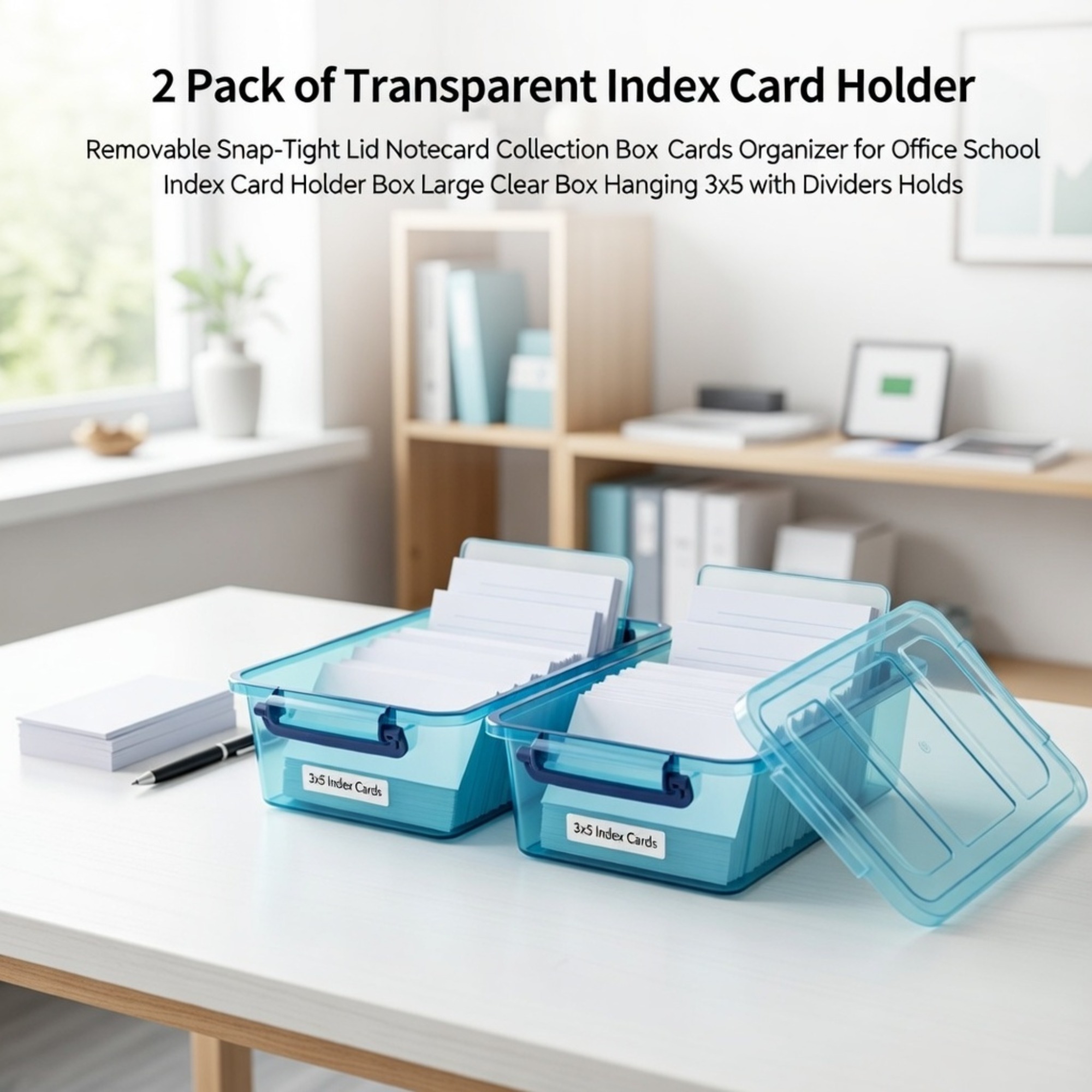 2 sztuki przezroczystych segre – Card Index Box recenzja i cena