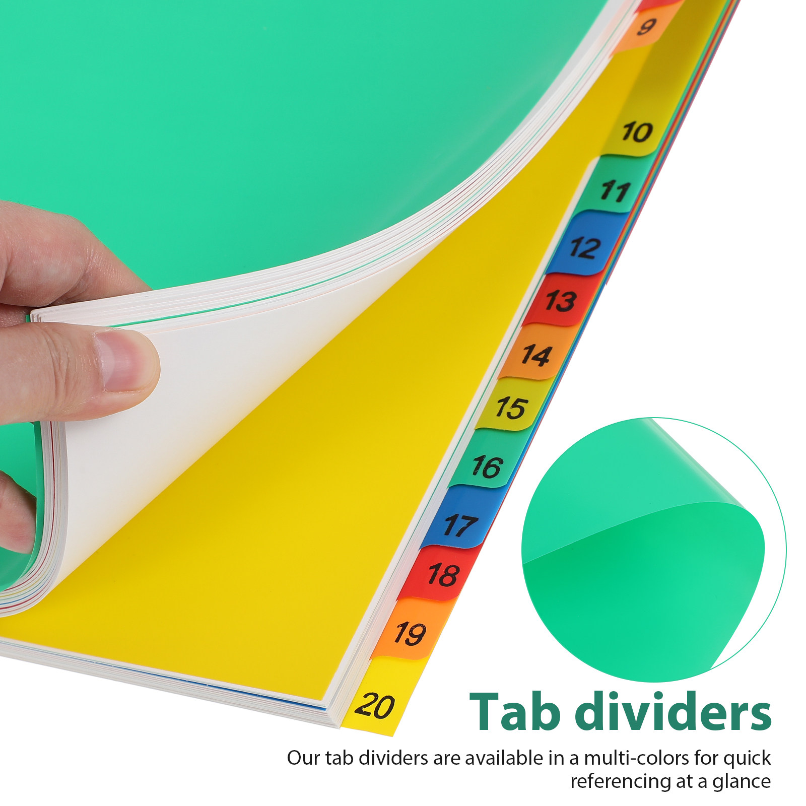 20 stron, format A4, kolorowe  – Tab Divider A4 recenzja i cena