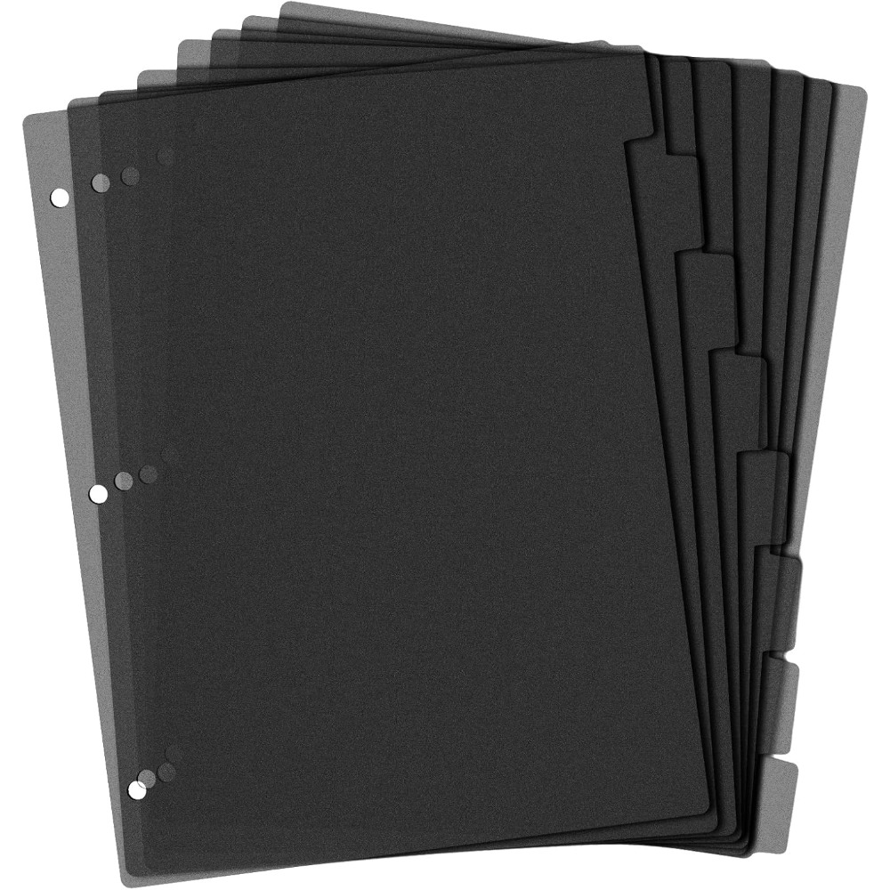 8 czarnych plastikowych przekł – Tab Divider A4 recenzja i cena
