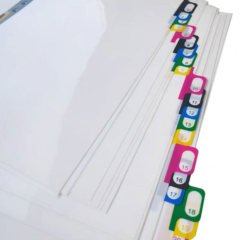 5/10/20 arkuszy/partia A4 prze – Tab Divider A4 recenzja i cena