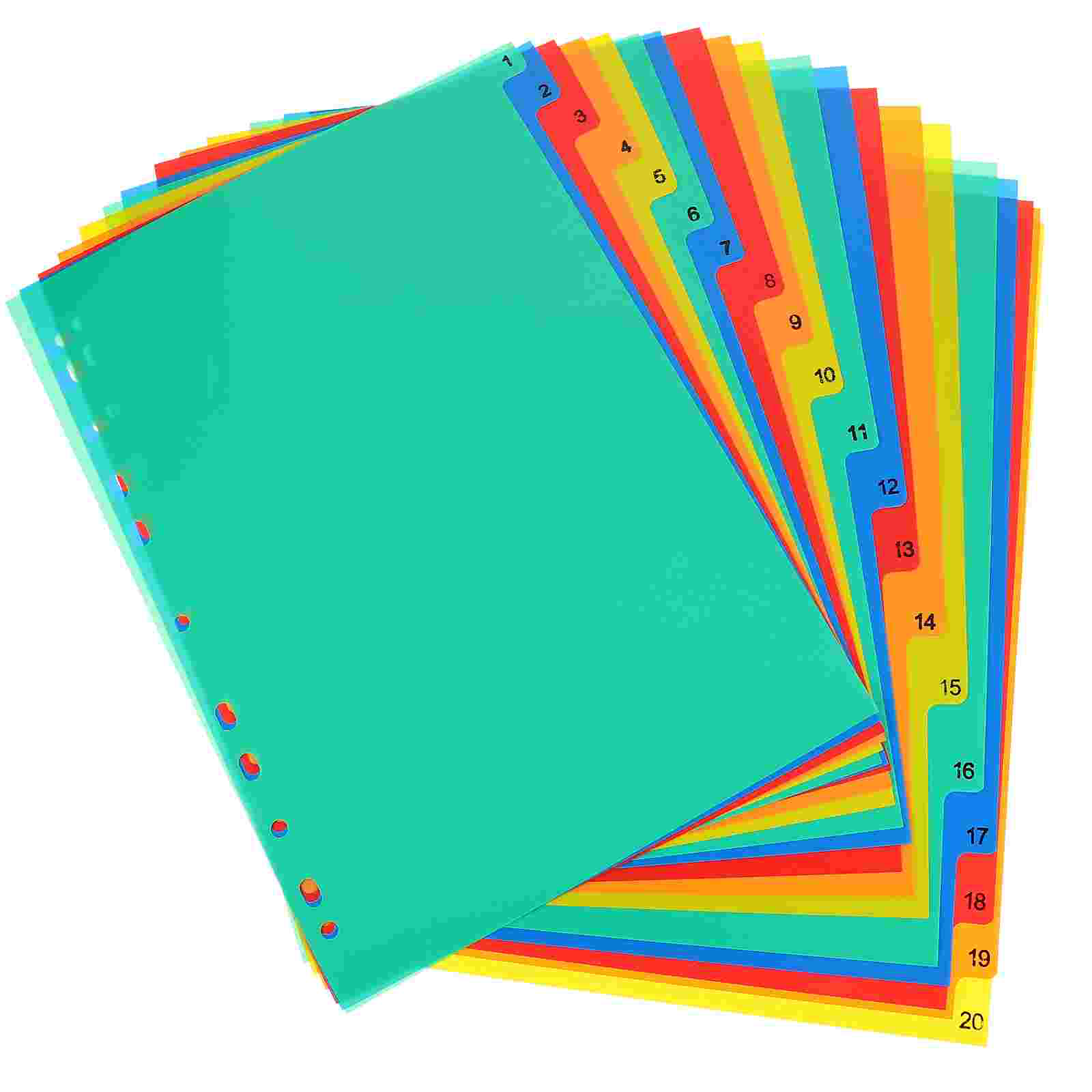 20 szt. A4 oddzielne luźne kar – Tab Divider A4 recenzja i cena