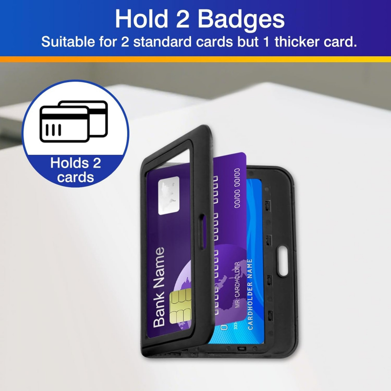 3-pak poziomych, twardego plas – Index Card Holder recenzja i cena