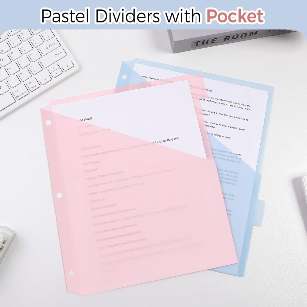 8 szt. Pastelowe przegródki do – Tab Divider A4 recenzja i cena