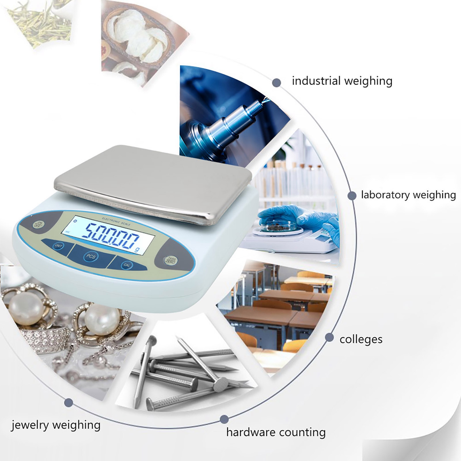 5000g 0,01g Cyfrowa waga precy – Tape Dispenser Weighted recenzja i cena
