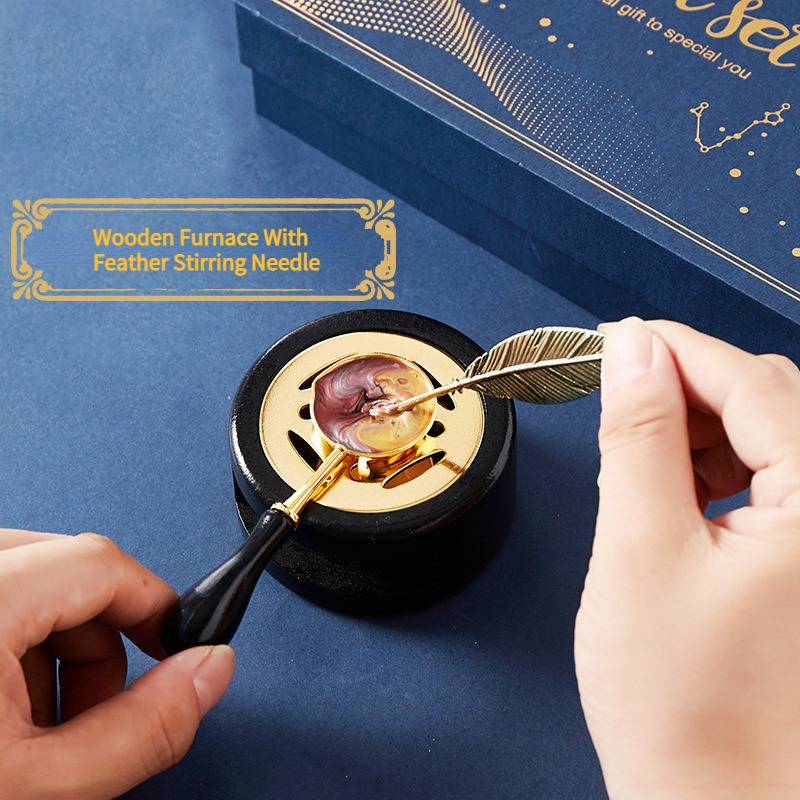 Gwieździsty ogień lakier zesta – Wax Seal Stamp Set recenzja i cena