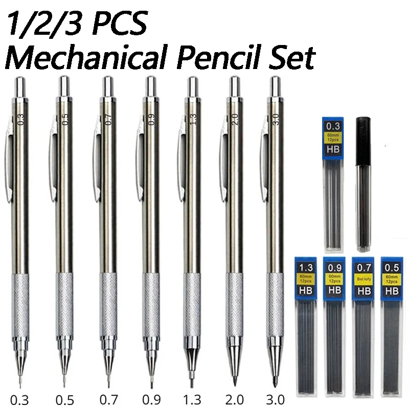 1/2/3 PCS Metalowe ołówki do r – Mechanical Pencil 0.3 recenzja i cena