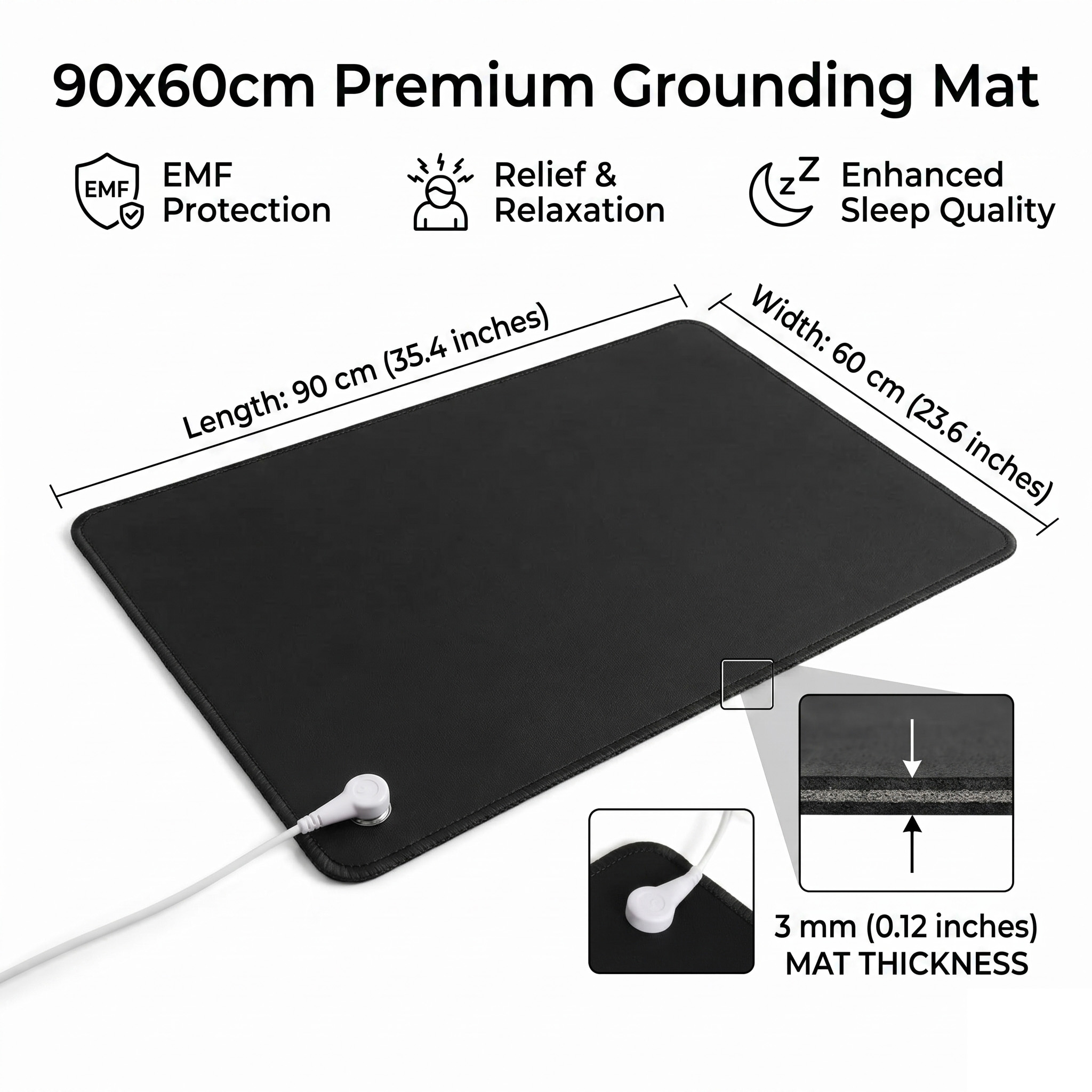 Mata uziemiająca z ekoskóry PU – Leather Desk Pad recenzja i cena